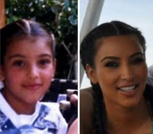 Kim Kardashian dulu dan kini @ Instagram/Kim Kardashian