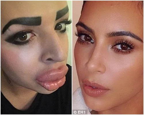 Jordan - Kim. Apakah sudah mirip? via ©Daily Mail