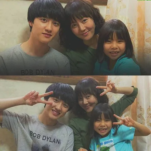 Kim Soo Ahn bareng 'kakak' dan 'ibunya' dalam film CART © Istimewa