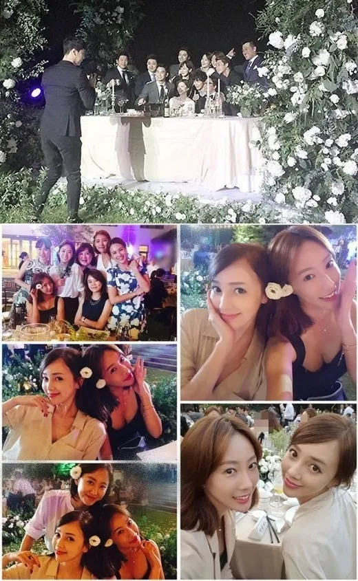 (atas) Kim Soo Hyun dkk berfoto 'keluarga' KeyEast, (bawah) sosok Ayumi Lee dan Hye Seung. ©soompi.com