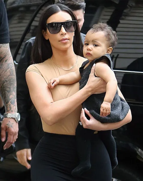 Lucunya North West bikin Kim ingin segera nambah anak @ splashnews.com