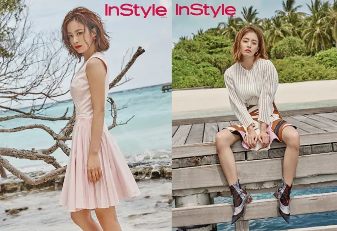 Kim Tae Hee pose fierce untuk majalah InStyle. © soompi.com