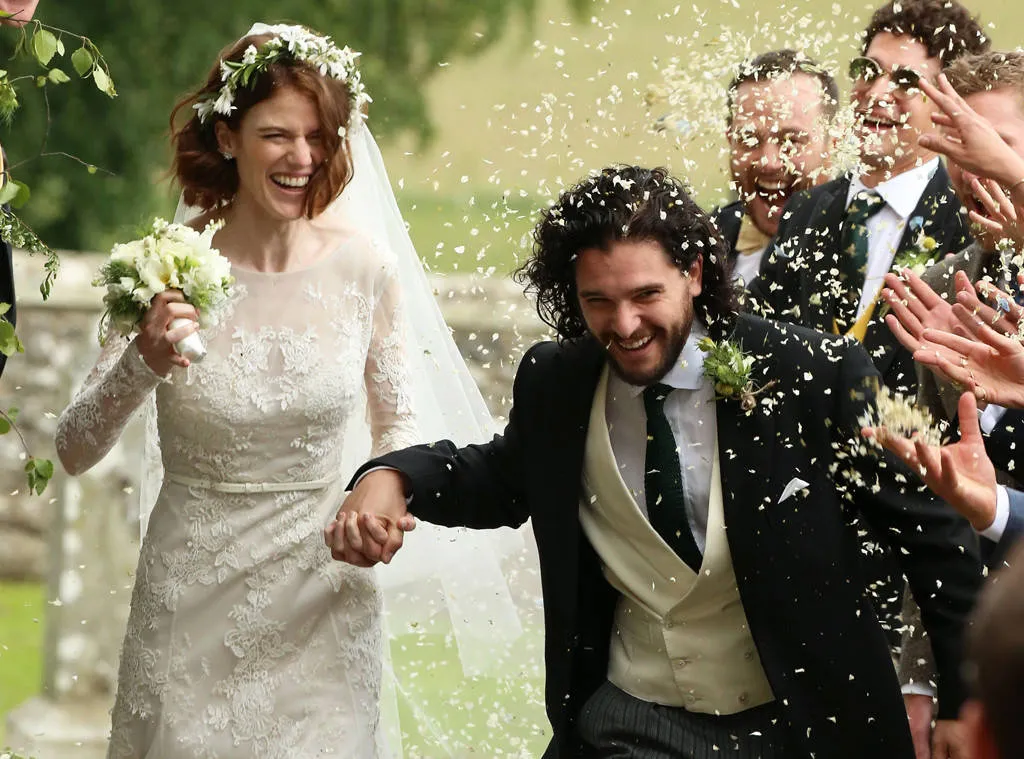Kit Harington dan Rose Leslie telah resmi menikah © Splash News