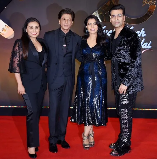 Rani, SRK, Kajol dan Karan di ultah ke-20 KKHH ©bollywoodlife.com