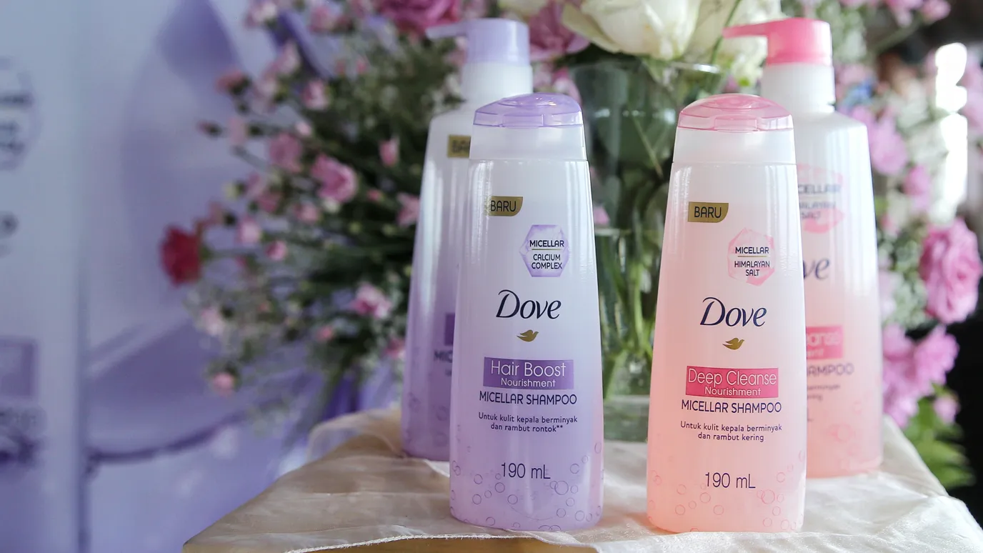 Dove Micellar Shampoo.