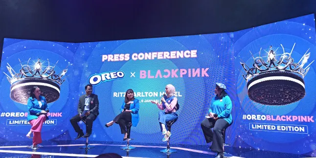 Konferensi Pers Peluncuran OREO X BLACKPINK di Ballroom 1A, Level 4, The Ritz-Carlton Jakarta, Pacific Place, Jakarta, Jumat (6/1)/Stella Maris. 