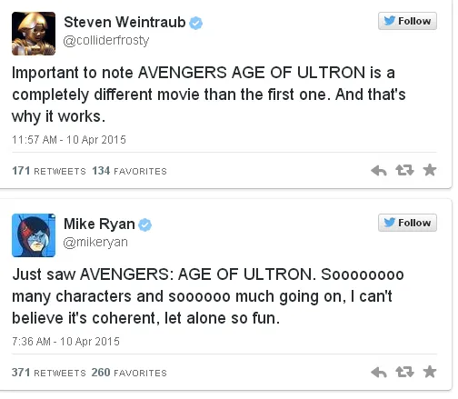 Komentar para kritikus soal AVENGERS 2