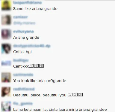 Komentar Cinta Laura © Instagram/Cinta Laura