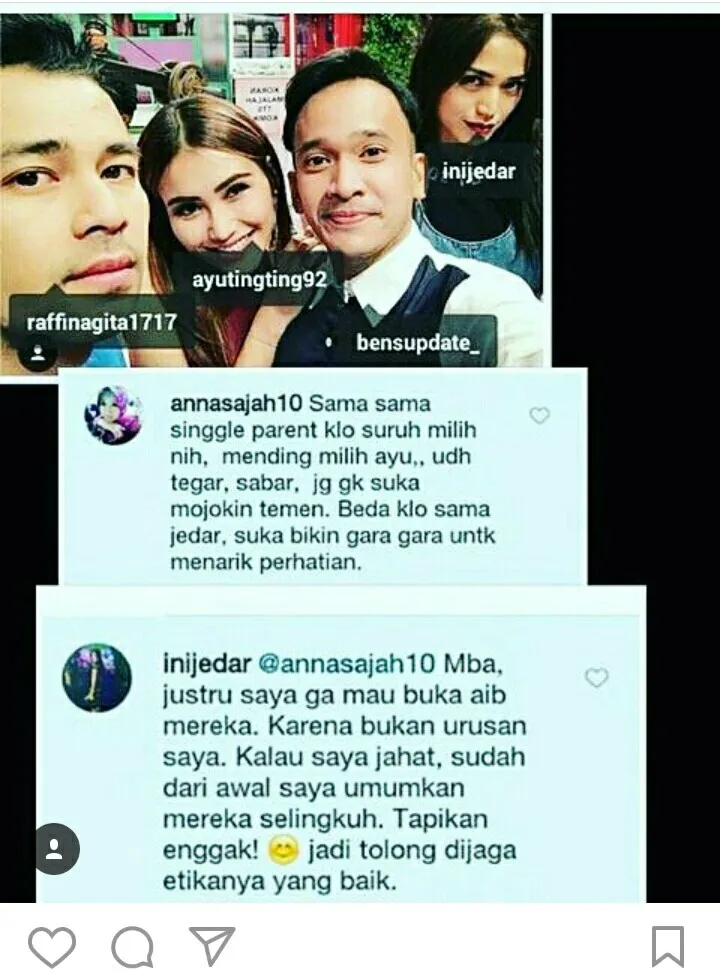Jedar keceplosan sebut Raffi dan Ayu selingkuh © Istimewa