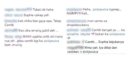 Perdebatan soal siapa yang cantik pun membanjiri kolom komentar ©instagram/ckjessica