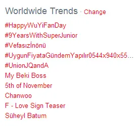 Ulang tahun Kris, #HappyWuYiFanDay jadi trending topic dunia @allkpop.com