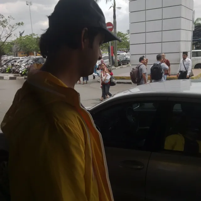 Saurabh saat tiba di Indonesia. @KK Dheraj
