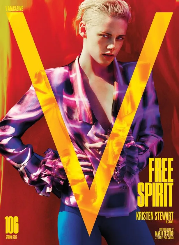 Penampilan Kristen Stewart di cover V magazine © V Magazine