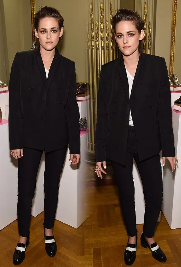 Kristen dengan gaya androgyny-nya @ istimewa