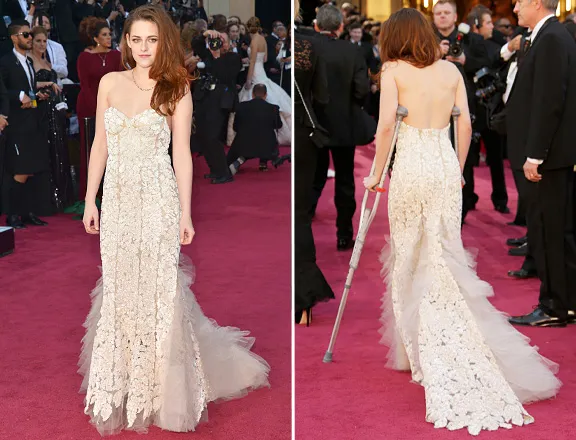 Kristen Stewart pakai kruk @ mtv.co.uk