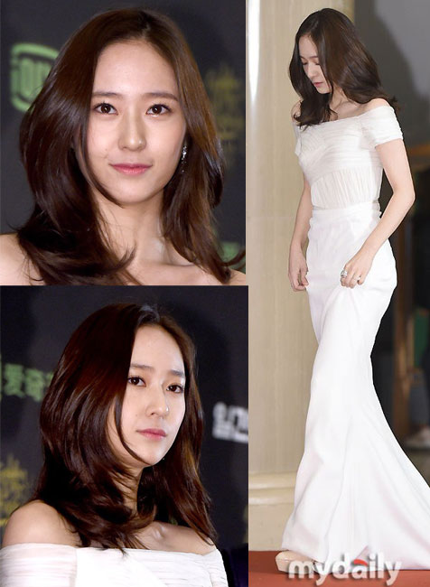 FOTO Jadi MC Golden Disk Awards Krystal f x Cantik 