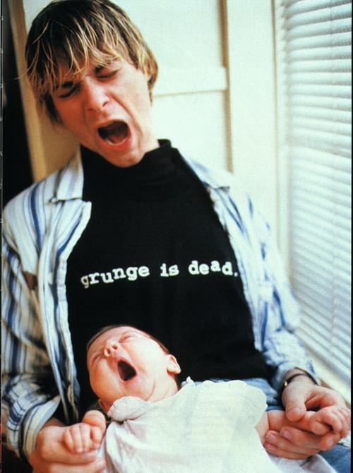 Kurt Cobain & Frances © Kurt Cobain Official Facebook