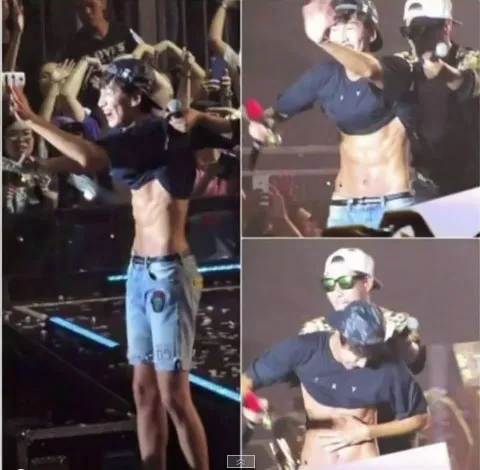 Lee Kwang Soo yang ternyata memiliki abs yang bikin netizen meleleh. ©koreaboo.com