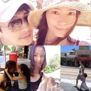 Foto liburan Kwon Sang Woo bersama istri dan anaknya @soompi.com