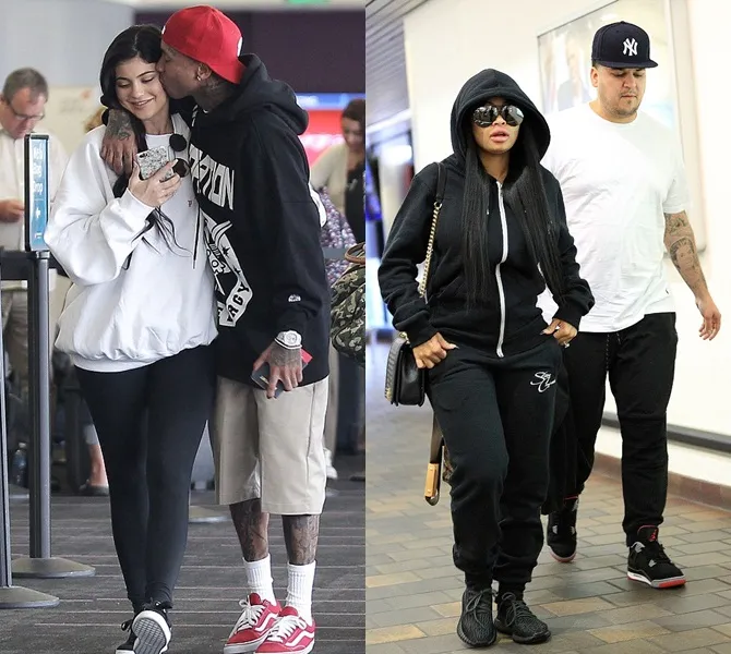 Kylie & Tyga mantan, Rob & Blac mantan, Kylie & Rob kakak adik, Blac & Tyga mantan tunangan © Istimewa