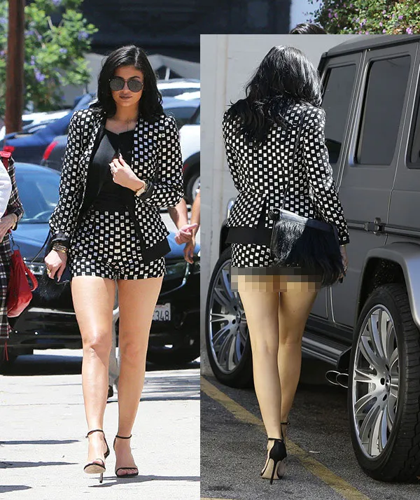 Kylie Jenner pakai hot pants © Fameflynet