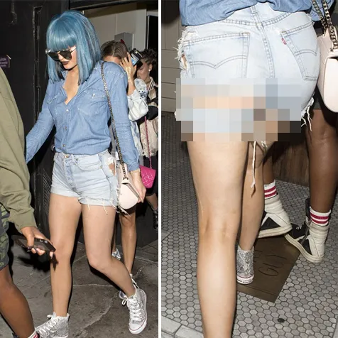 Kylie pamer bagian pribadi lewat hot pants-nya yang robek-robek ini © istimewa
