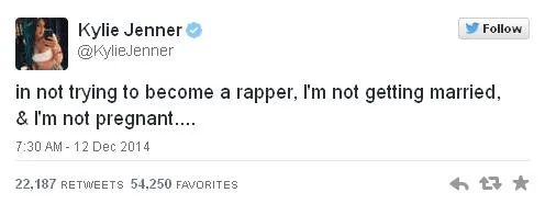 Kylie bantah rumor miring tentang dirinya @ twitter.com/KylieJenner