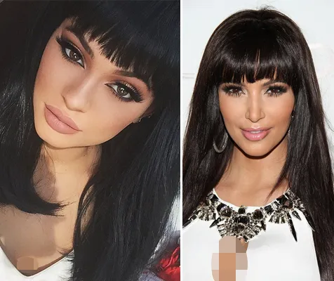Kylie dan Kim, benar-benar mirip bukan? © istimewa