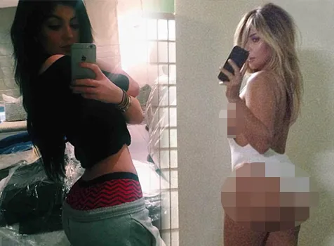 Duel seksi Kylie dan Kim, keren mana? @ istimewa
