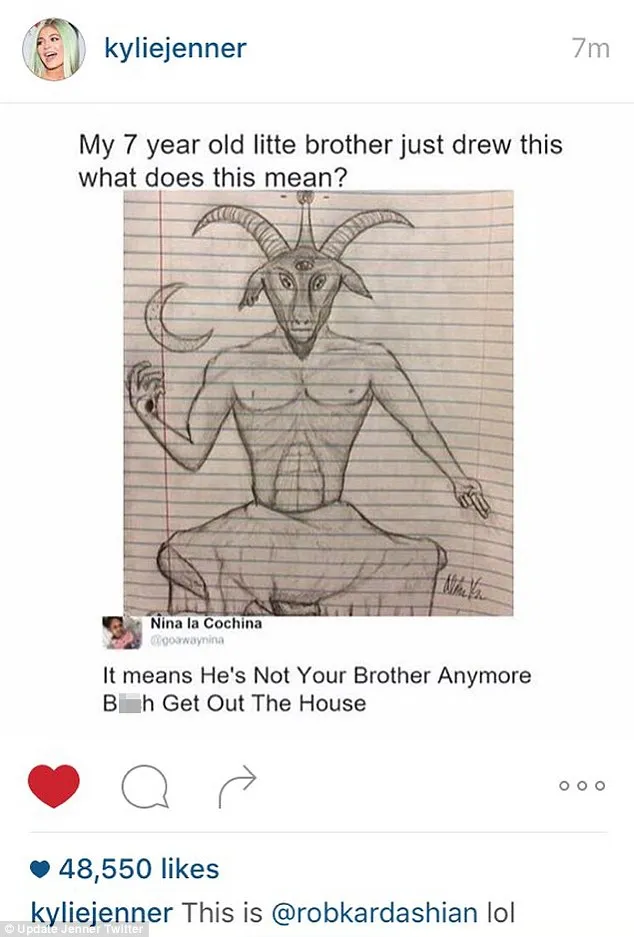 Postingan meme ini langsung dihapus tak lama setelah diunggah © instagram.com/kyliejenner