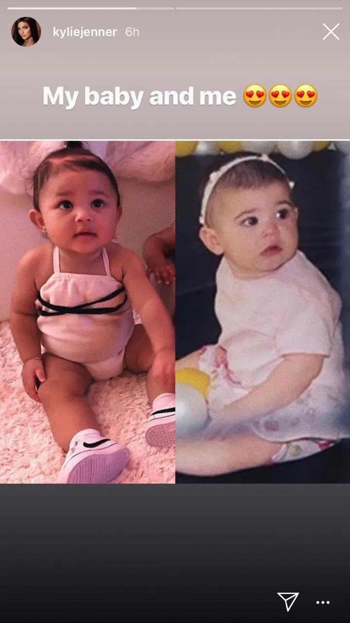 Stormi dan Kylie mirip banget! © instagram.com/kyliejenner