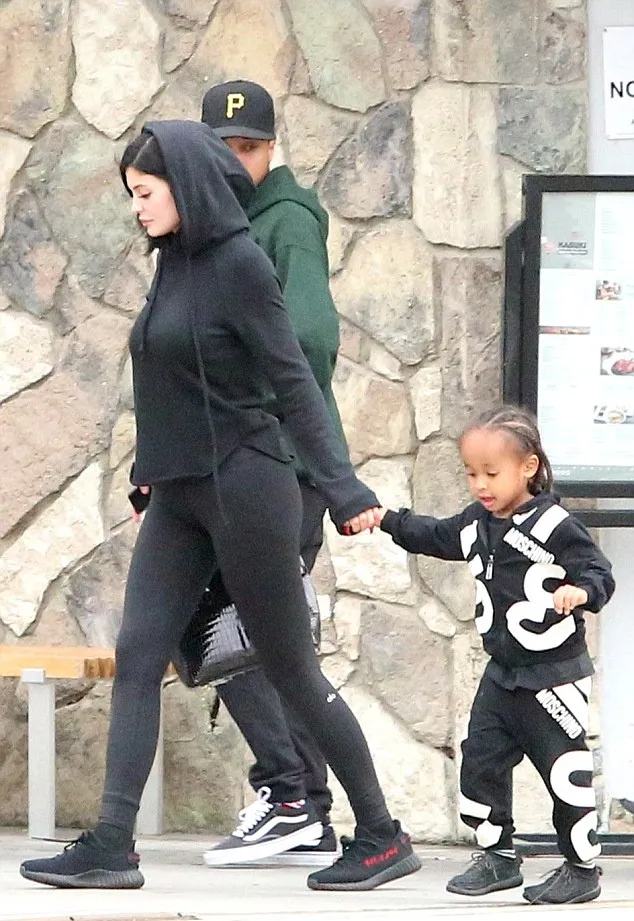 Kylie Jenner seakan jadi ibu dari anak Tyga © via dailymail.co.uk