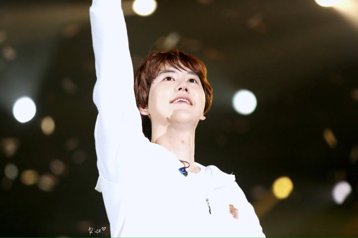 Kyuhyun minta maaf karena tak bisa menyanyi dengan baik © Rice粒粒米
