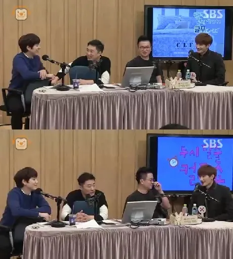 Kyuhyun Super Junior saat menceritakan mengenai kakak kandung yang dikira sebagai kekasihnya. @mwave.interest.me