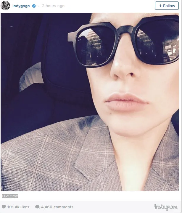 Lady Gaga sebar misteri LG5 @foto: Official Instagram Lady Gaga