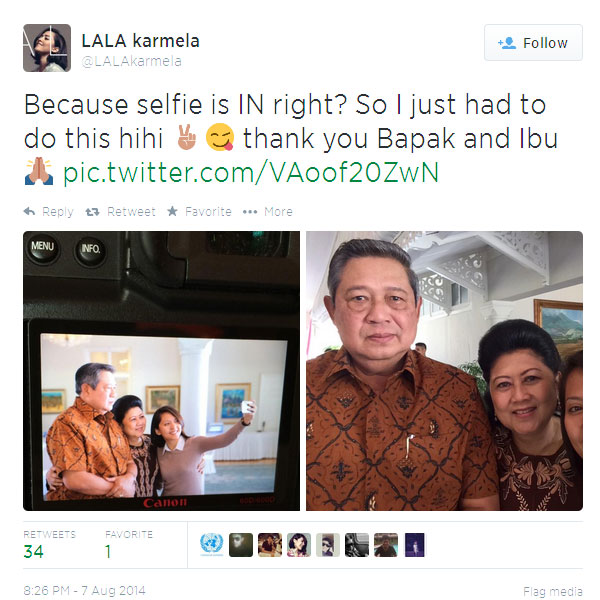 Selfie Seru Lala Karmela Bareng SBY Dan Bu Ani - KapanLagi.com