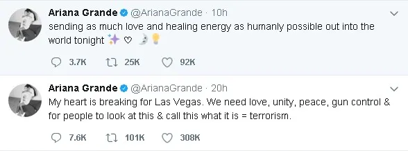 Masih trauma, Ariana menilai ini sebagai aksi terorisme © twitter.com/arianagrande