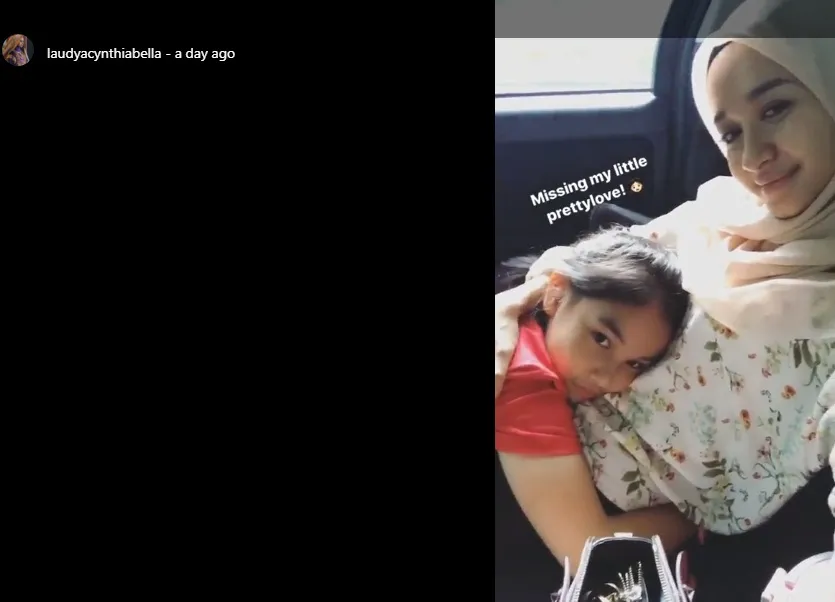 Laudya kangen ke Aleesya ©instagram/laudyacynthiabella