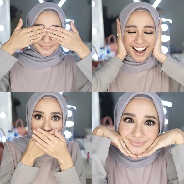 Ekspresi kocak dan senyum manis Bella sebelum hari pernikahan. /©instagram.com/laudyacynthiabella