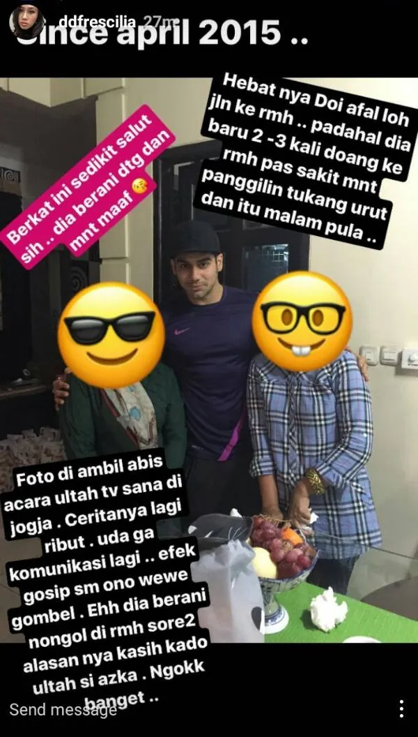 Dede kenang masa bertengkar dengan Lavanya ©instagram/ddfrescilia