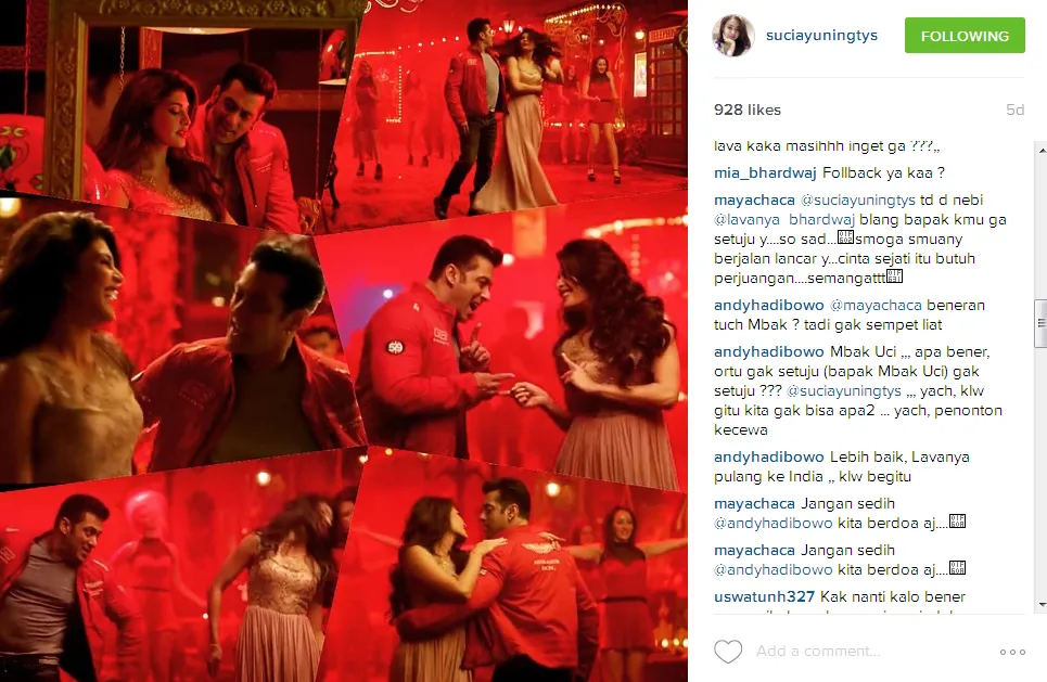 Fans pun bertanya langsung kepada Suci soal restu dari ortunya. @instagram/suciayuningtys