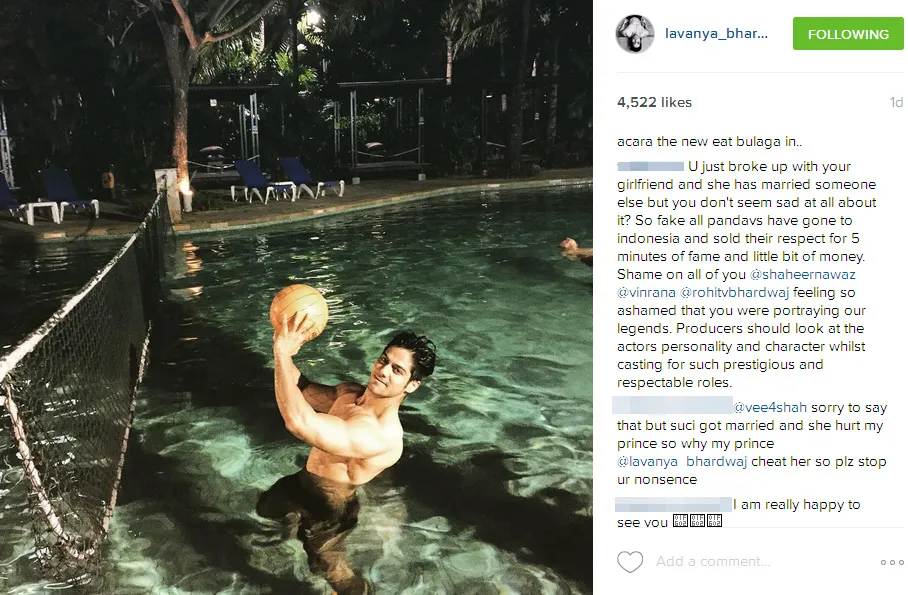 Lavanya Bhardwaj dan Suci hanya settingan. © instagram/lavanyabhardwaj