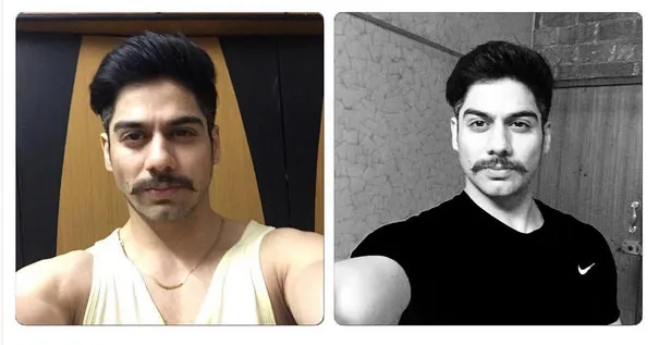 Kumis tebal bikin Lavanya tampil garang © Instagram.com/lavanya_bhardwaj