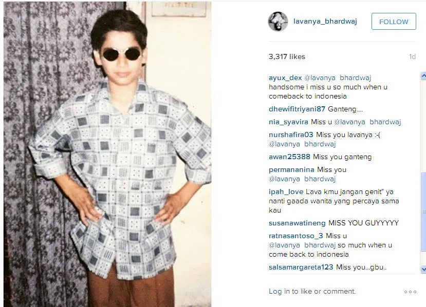 Ini dia potret masa kecil Lavanya Bhardwaj, unyu kan? © Instagram.com/lavanya_bhardwaj