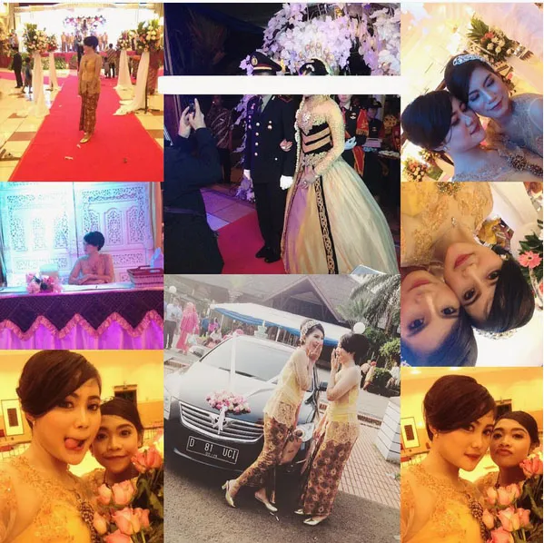 Kolase foto ini diunggah adik Suci, benar pesta resepsi mewahnya? © Instagram.com/dewidevayass