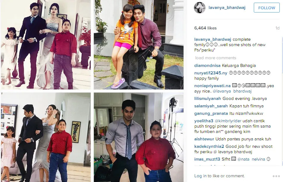 Ini dia keluarga Lavanya Bhardwaj dalam FTV terbarunya @instagram.com/lavanya_bhardwaj