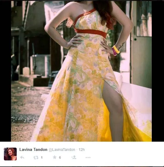 Lavina pamer paha, menggoda? @twitter/lavinatandon