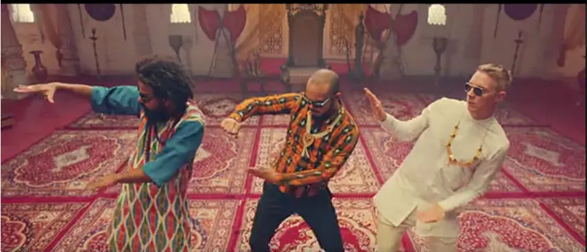 Ini dia gerakan dance asli dalam video klip lagu 'Leon On' © Youtube.com/majorlazer