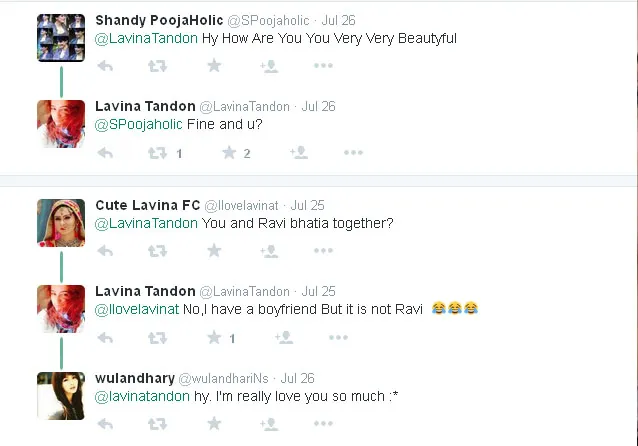 Ini dia konfirmasi dari Lavina Tandon di akun Twitternya @twitter.com/LavinaTandon