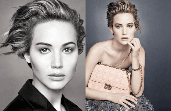 Jennifer Lawrence di iklan Dior @ eonline.com